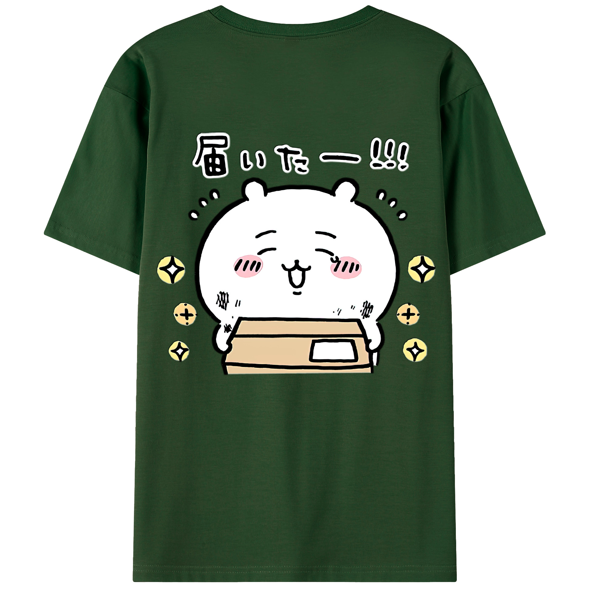 （画像用） ちいかわ ちいかわ Chii-kawa chiikawa 綿100％半袖Tシャツ（背面プリント）